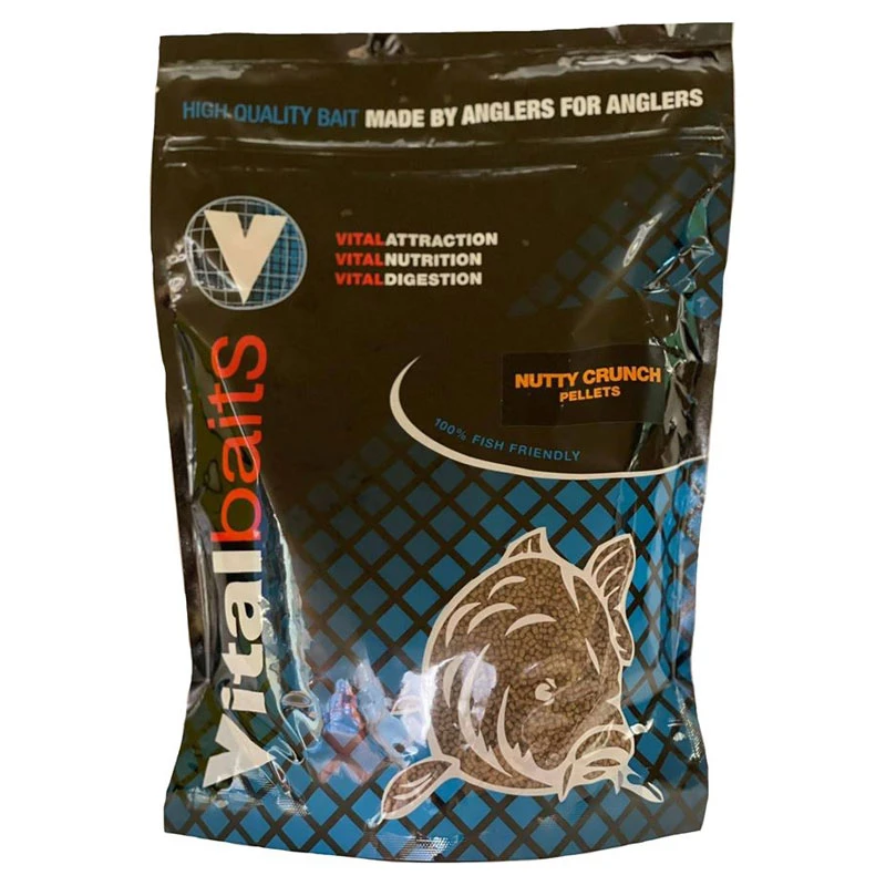 Vital Baits Pellets Nutty Crunch 1kg 3 Vital Baits Pellets Nutty Crunch 1kg