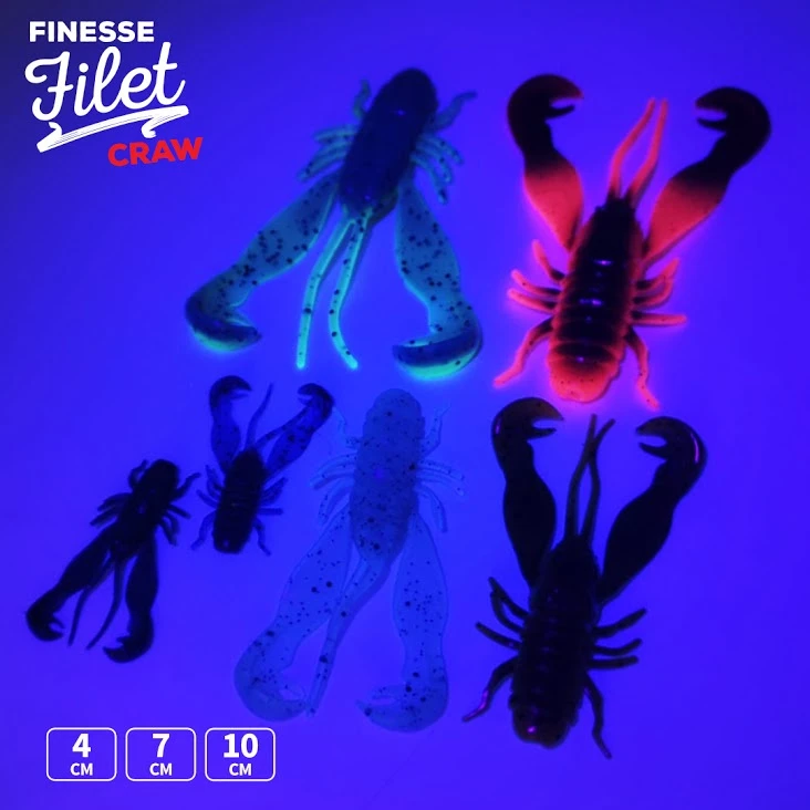 Finesse Filet Craw 10cm (3-pack) 4 Finesse Filet Craw 10cm (3-pack) – Image 2