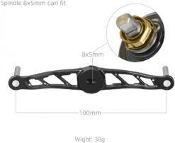 Gomexus Crank Handle Silver/Aurora Knob 12 Gomexus Crank Handle Silver/Aurora Knob -Pêche Équipement Magasin BS120TN27TCJ1r 5