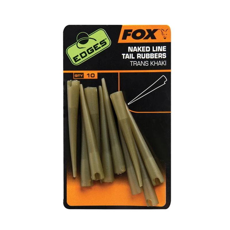 Fox Edges Naked Line Tail Rubbers 10-pack 3 Fox Edges Naked Line Tail Rubbers 10-pack