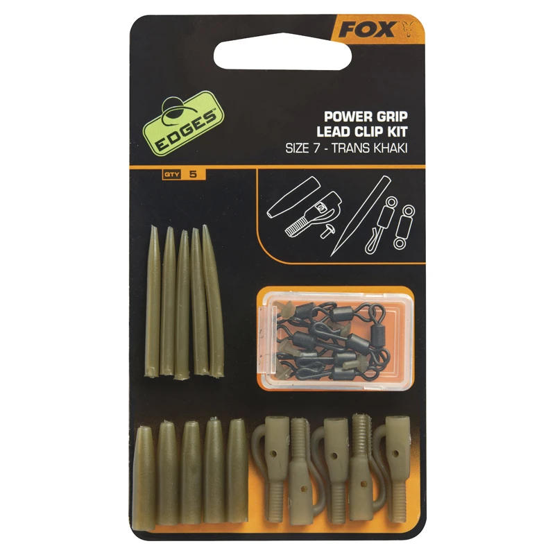 Fox Power Grip Lead Clip Kit Sz7 3 Fox Power Grip Lead Clip Kit Sz7