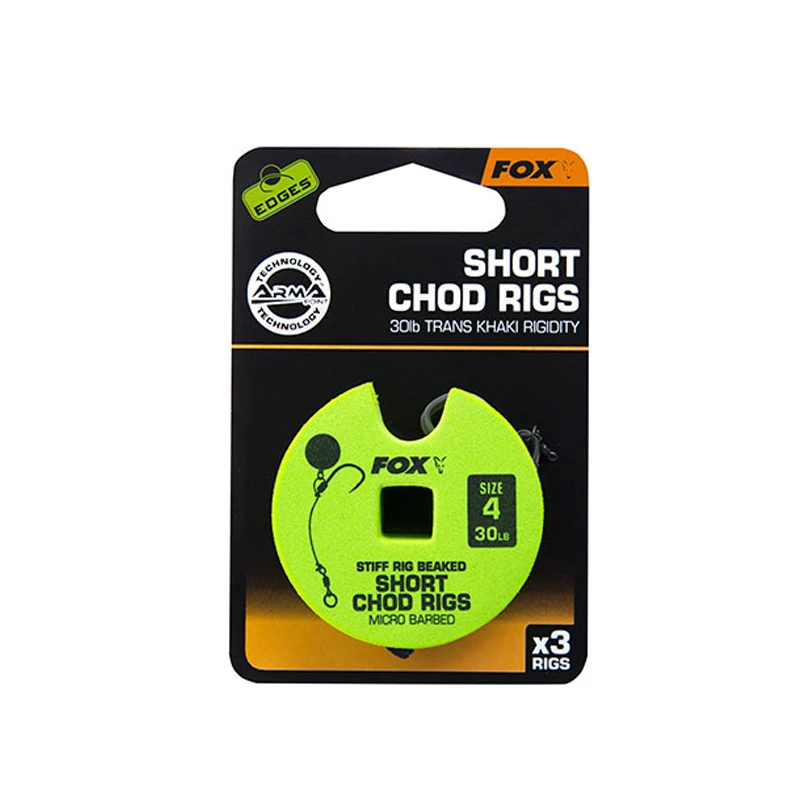 Fox Edge Armapoint Stiff Rig Beaked Chod Rigs 3-pack Short 4 Fox Edge Armapoint Stiff Rig Beaked Chod Rigs 3-pack Short – Image 2