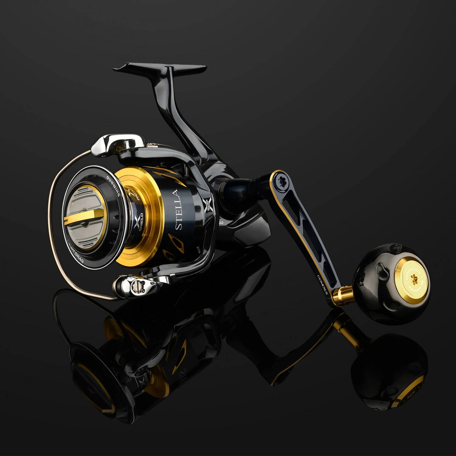 Gomexus 70mm Aluminium Power Handle With 45mm Knob - Black Gold 4 Gomexus 70mm Aluminium Power Handle With 45mm Knob - Black Gold – Image 2