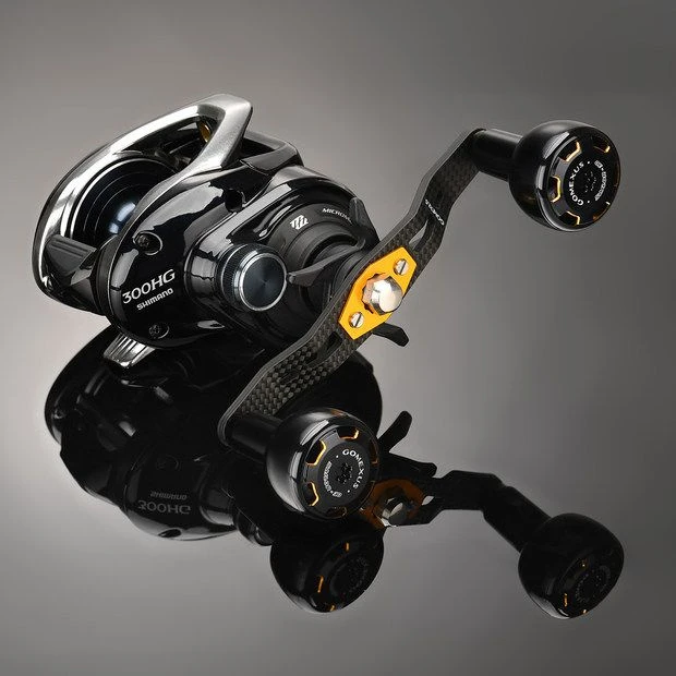 Gomexus 105mm Carbon Swept Handle With 30mm Aluminium Knob 4 Gomexus 105mm Carbon Swept Handle With 30mm Aluminium Knob – Image 2