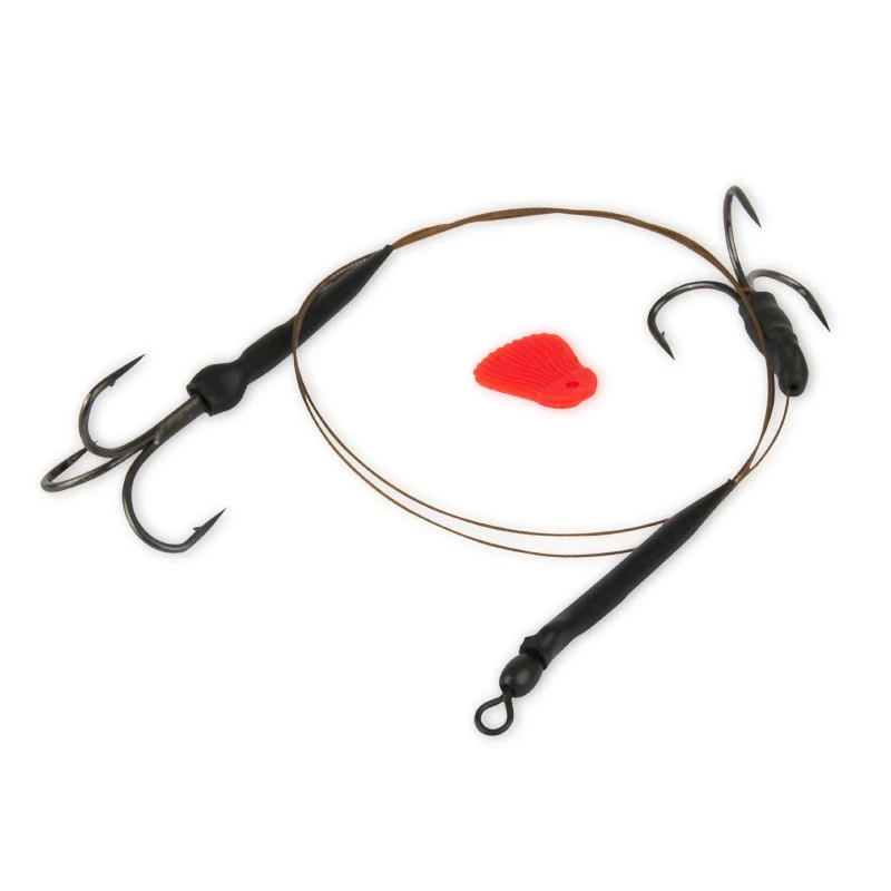 Fox Rage Predator Twin Treble Trace 50cm 7X7 Strand 3 Fox Rage Predator Twin Treble Trace 50cm 7X7 Strand