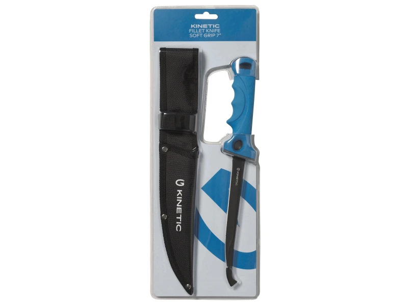 Kinetic Fillet Knife Soft Grip 7'' Blue/Black 4 Kinetic Fillet Knife Soft Grip 7'' Blue/Black – Image 2