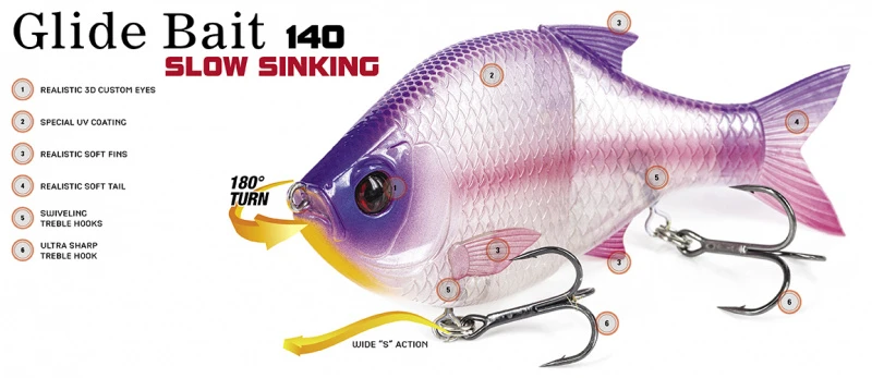 Molix Glide Bait 140 Slow Sinking 4 Molix Glide Bait 140 Slow Sinking – Image 2