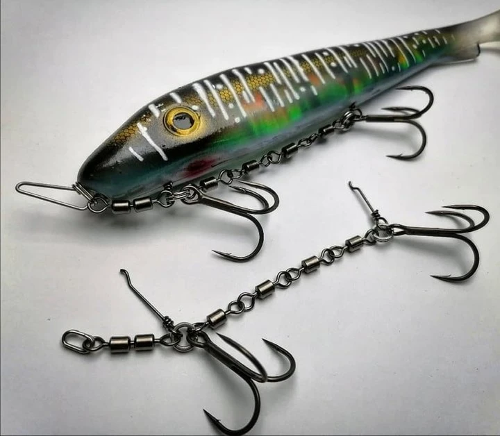 Pikecraft 4 Swivel Stinger Rig 18-25cm (2-pack) - BKK 2/0 4 Pikecraft 4 Swivel Stinger Rig 18-25cm (2-pack) - BKK 2/0 – Image 2