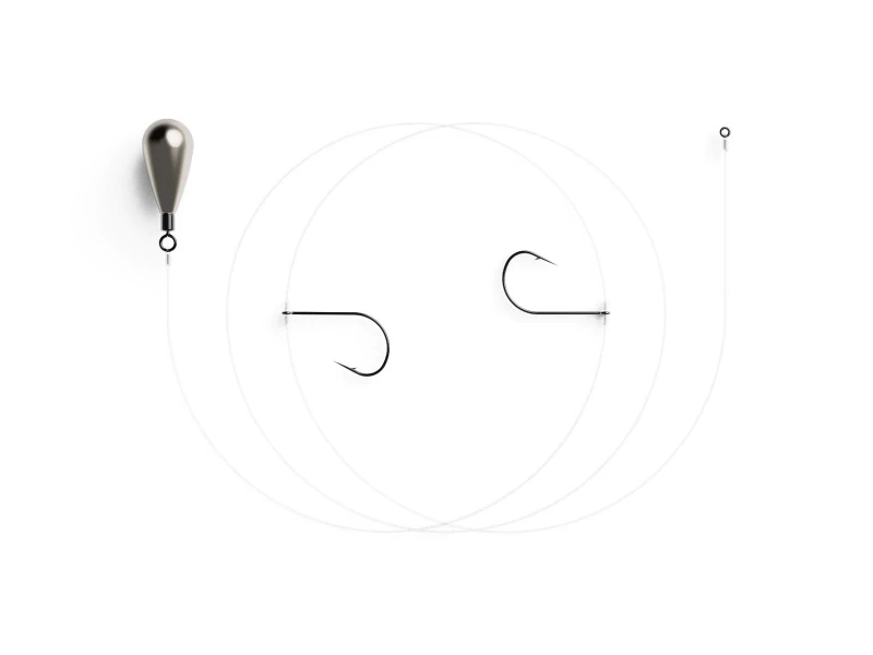 Jaeger Drop-Shot Rig (2 Hooks) 4 Jaeger Drop-Shot Rig (2 Hooks) – Image 2