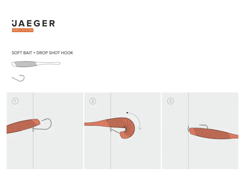 Jaeger Drop-Shot Rig (2 Hooks) 6 Jaeger Drop-Shot Rig (2 Hooks) – Image 4