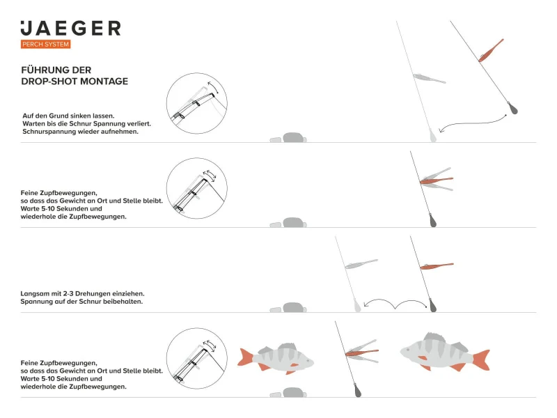Jaeger Drop-Shot Rig (1 Hook) 7 Jaeger Drop-Shot Rig (1 Hook) – Image 5
