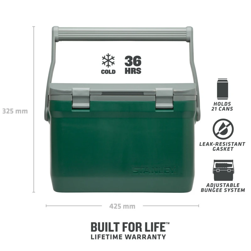 Stanley The Easy Carry Outdoor Cooler 15.1L - Green 8 Stanley The Easy Carry Outdoor Cooler 15.1L - Green – Image 6